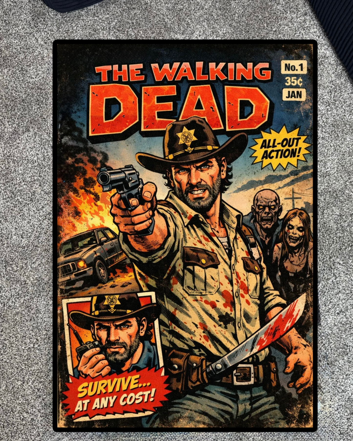 The Walking Dead - Rick Grimes Rug