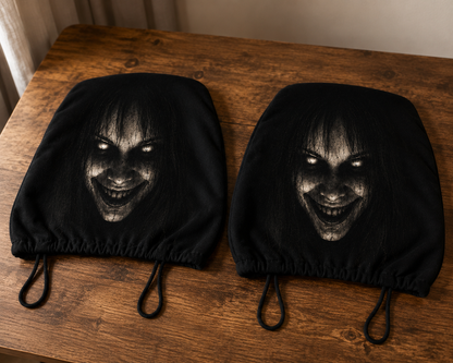 2 Piece Set - The Watcher Head Car Seat Cover